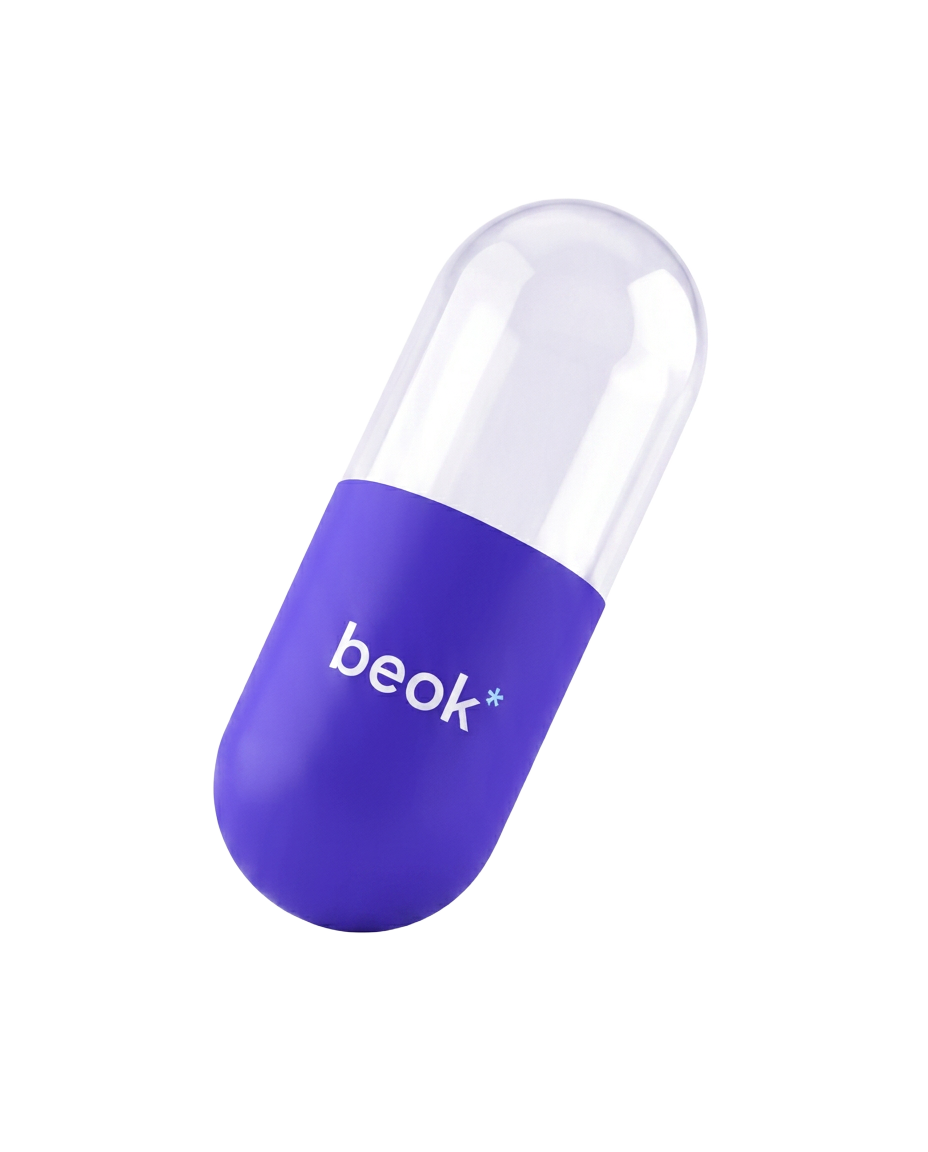 Cápsula BEOK — flotando en diagonal